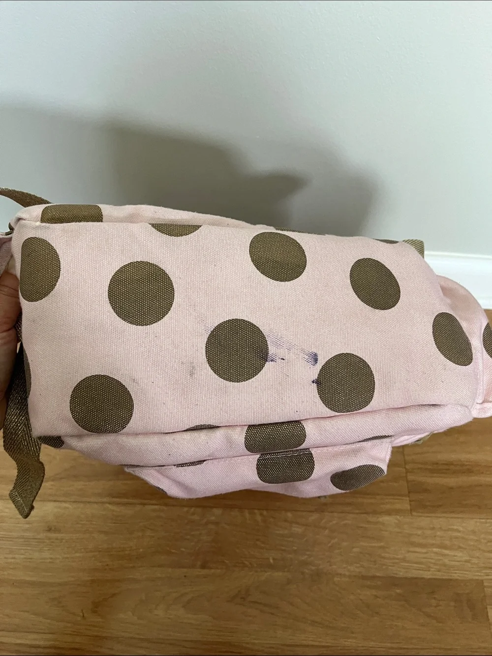 Pottery Barn Emily & Merit polka Dot backpack